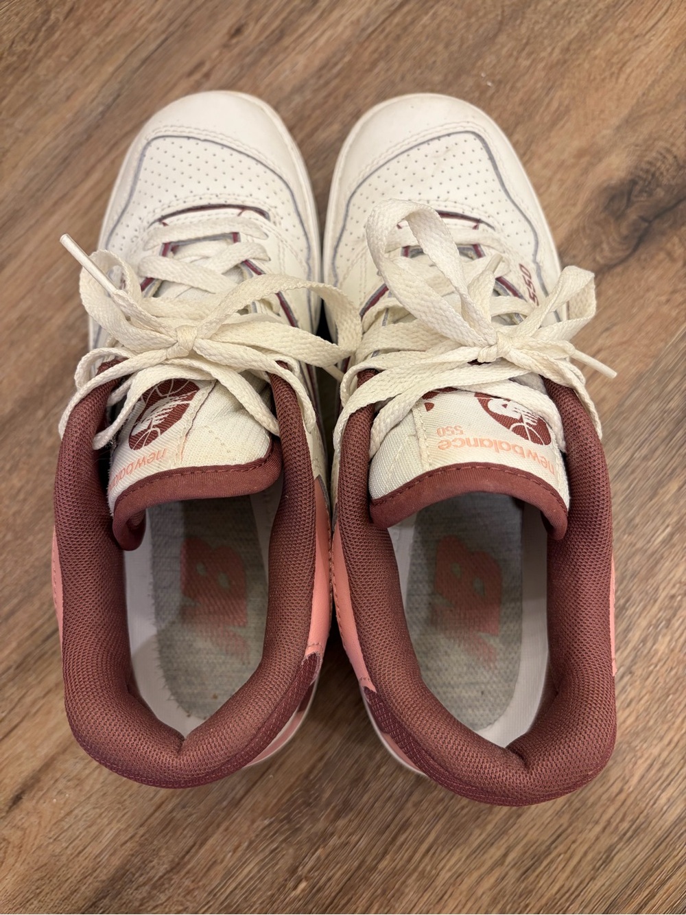 New Balance Women's White Sneakers with Pink & Mauve Accents - Picture 8 of 9